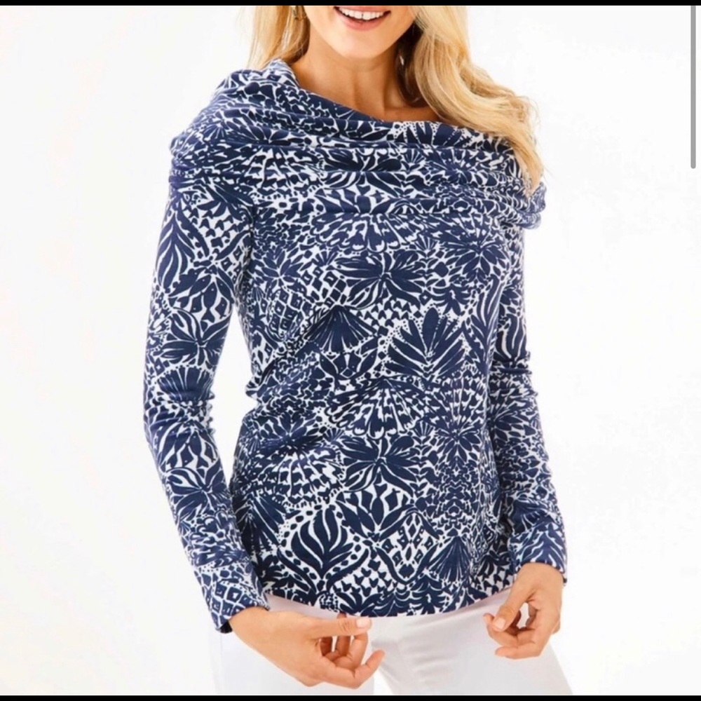 Lilly Pulitzer Velour pullover S NWOT